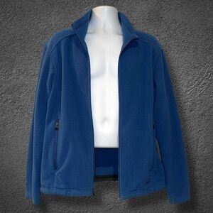 REI Men’s Medium Full-Zip Polartec Classic Fleece Jacket Blue Outdoor Hiking